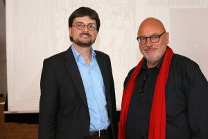Mehrmals traf sich Erik Händeler auf der EVENTbühne in Kimratshofen um sich mit Rolf Birmelin zu den verschiedensten Themen auszutauschen.